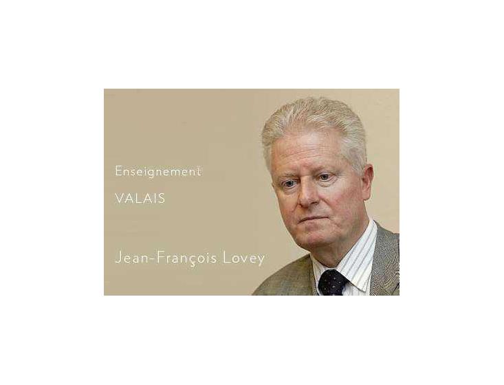 Jean-François Lovey, chef du service de l'enseignement (VS)
